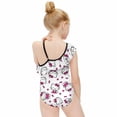 thumbnail image 2 of Hello Kitty Girls One Piece Swimsuits Hawaiian Ruffle Swimwear Beach Bathing Suit Outfits, 2 of 7