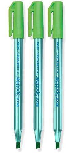 Pilot Spotliter Fluorescent Highlighters, Chisel Tip, Green 3-PACK(48011)