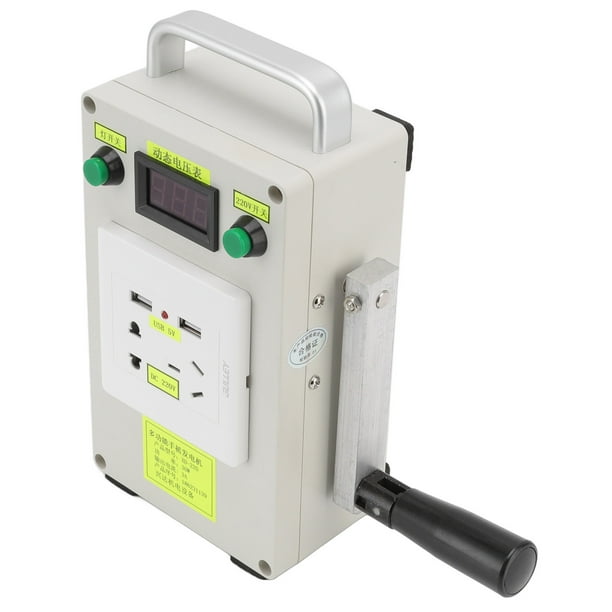 Générateur de manivelle manuel portable multifonction extérieur 20W  alimentation de survie d'urgence