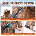 thumbnail image 6 of GVDV Heated Hunting Jacket Kit, Camo, Men's M, with 7.4V/16,000mAh Battery Pack, 6 of 12