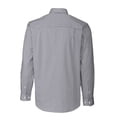 thumbnail image 3 of Men's Cutter & Buck Charcoal Southern Illinois Salukis Easy Care Stretch Gingham Big & Tall Long Sleeve Button-Down, 3 of 3