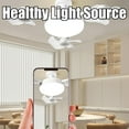 thumbnail image 4 of 2 in 1 Hanging Fan with LED Lantern,Drone Fan Light, 4 Fan with Lights, 2025 New Upgraded Plug in Ceiling Fan - 20" Smart Ceiling Remote,3/4-Blade Screw in Ceiling Fan, 4 of 8