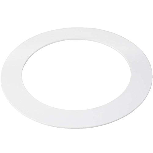 HARRRRD 5 Pack White Plastic Trim Ring for 8" Inch Recessed Can Down Light Oversized Lighting Fixture