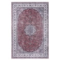 thumbnail image 2 of Assile Persian Vintage Boho Are Rug Non-Slip Low Pile Machine Washable Waterproof Carpet Living Room Home Decor, Red, 3' x 5', 2 of 7