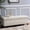Ivory, variant on Purple Living Room Storage Chair - 50d X 20.5w 18.3h Fabric, Birch Versatile Piece Stylish With Compartment Essential