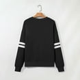thumbnail image 6 of ZyeKqe Girls Sweatshirts Kids Crewneck Striped Oversized Drop Shoulder Long Sleeve Color Block Pullover Tops, 6 of 7