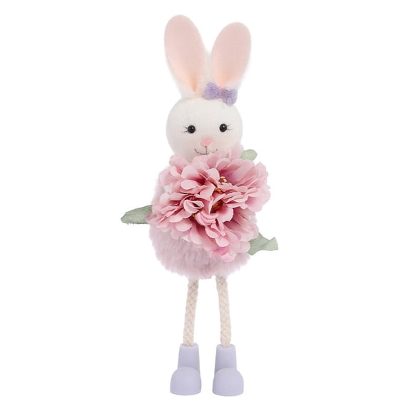 Easter Bunny Tree Ornaments Fabric Easter Hanging Decoration for Tree Bunny Doll Ornament Handmade Rabbit Bee Doll Gift for Party Holiday Spring Home Decor
