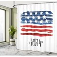 thumbnail image 5 of Ambesonne 4th of July Shower Curtain, US Flag, 69"Wx84"L, Multicolor, 5 of 5