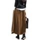 thumbnail image 3 of Falda de pana, falda larga de pana, falda retro sencilla de invierno, 3 of 4