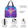 thumbnail image 3 of Yiaed Elephant in Tribal Style Print Insulated Lunch Bag Reusable Cute Tote Lunch Box, Leakproof Cooler Lunch Bags for Work Office Travel School Picnic, 3 of 5