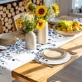 thumbnail image 4 of Blue Eucalyptus Leaves Round 15 Inch Placemats Set of 8, Summer Botanical Watercolor HeatResistant Non Slip Place Mats for Dining Table, Wipeable Braided Kitchen Table Mats for Housewarming, 4 of 9