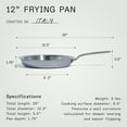 thumbnail image 5 of Made In Cookware - 12-Inch Stainless Steel Frying Pan - 5 Ply Stainless Clad - Professional Cookware - Crafted in Italy - Induction Compatible, 5 of 8