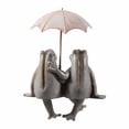 thumbnail image 4 of Estatua de jardín Hi-Line Gift Ltd. Pareja de ranas sentadas con paraguas, 4 of 7
