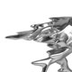 thumbnail image 5 of Caballo de carreras Knight Resina Escultura Estatua con Base Electrosilvering Efecto Racer Abanopi Escultura de resina, 5 of 6