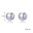 thumbnail image 1 of Pendientes de temperamento simple de perla de agua dulce natural de imitación retro Pendientes de perla de alto sentido Pendientes de mujer, 1 of 5