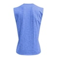 thumbnail image 4 of Soft Slub Cotton Sleeveless Henley Shirts for Men Classic 3 Button Placket Chest Pocket Workout Tank Tops, 4 of 4