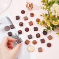 thumbnail image 3 of 60pcs 15 Styles Simulation Chocolate Resin Cabochons Artificial Chocolate Miniature Flatback Chocolate Resin Sets Mini Imitation Food Resin Miniature for Dollhouse Mini Kitchen Decorations, 3 of 9