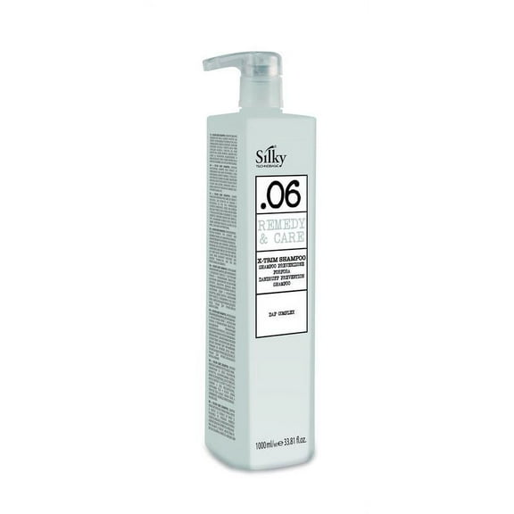 SILKY .06 X-TRIM SHAMPOO ANTI- DANDRUFF with Micro-Granules and Rosemary Extracts for Deep Cleansing and Scalp Balance (1000 ML)/33.8oz