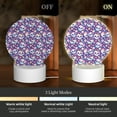thumbnail image 3 of Pofeuu blue flower Skull colorful Print LED Christmas Night Light Lamp Base Gift DIY 3D Clear Acrylic Blank Engrave Sheets for Room Cafe Bar Birthday Party Decoration, 3 of 9