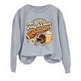 thumbnail image 6 of YVNAURA Womens Game Day Football Sweatshirt Funny Letter Graphic Print Long Sleeve Crewneck Pullover Casual Fan Tops for Touchdown Season Stadium Events, Grey,XXXL, 6 of 6