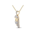 thumbnail image 2 of 10kt Yellow Gold Mens Round Diamond Jesus Face Charm Pendant 3/8 Cttw, 2 of 2