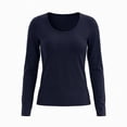 thumbnail image 5 of Womens Base Layer Tops Casual Stretchy Slim Fitted Crewneck Long Sleeve Breathable Comfort Tee Shirts,Sizes S-2XL, 5 of 10