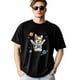 thumbnail image 1 of T-Shirts for Men, Space Dog Crew Neck Cotton T-Shirt Men's Short Sleeve, 1 of 8