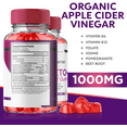 thumbnail image 5 of (2 Pack) Premier Keto ACV Gummies, Premier Keto + ACV Gummies Blast Advanced Weight Management Apple Cider Vinegar 1000MG - Premier Keto Supplement with Folate Beet Root (120 Gummies), 5 of 6