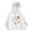 0#$-White1350, variant on Hiijoy Girls Casual Cute Hoodie Cozy Loose Fit Pullover Long Sleeve Sweatshirt, Black, Sizes 3-10