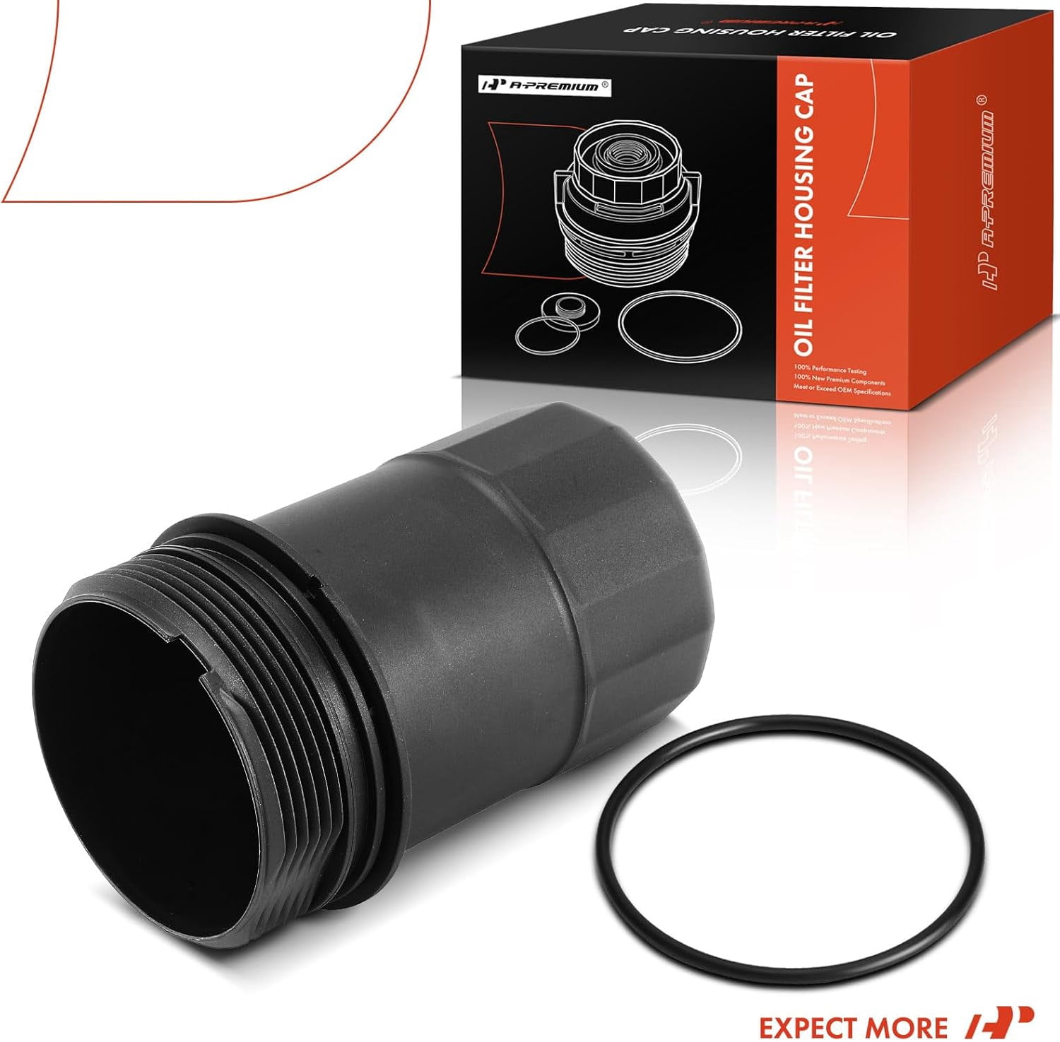 A-Premium Oil Filter Housing Cover Cap Compatible with Mercedes-Benz C300 C350 C400 E350 E400 GLK350 GLS450 ML400 SLK350 C43 AMG E43 AMG 3.0L 3.5L Fits select: 2017 MERCEDES-BENZ GLS 450 4MATIC