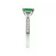 thumbnail image 4 of Gin & Grace 10KT WG Natural Emerald and diamond accent Ring, 4 of 5