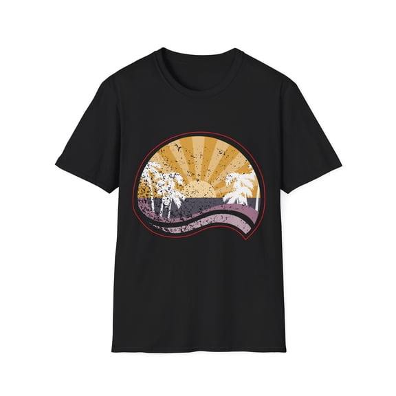 Graphic Palm Trees Novelty Ocean Waves Tees and More