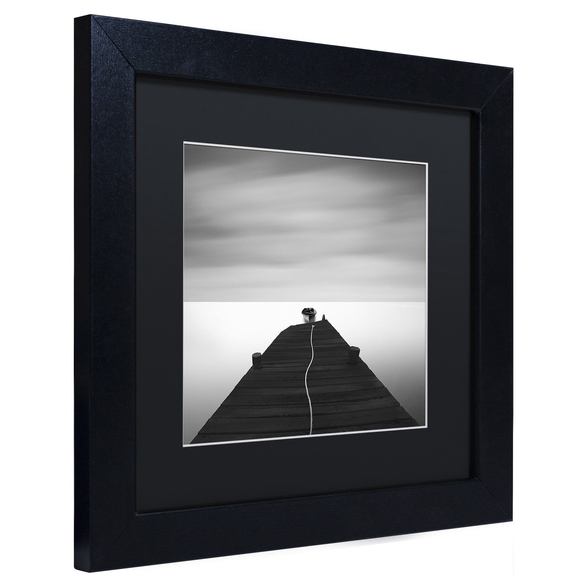 Trademark Fine Art "Free" Canvas Art by Moises Levy Black Matte, Black Frame