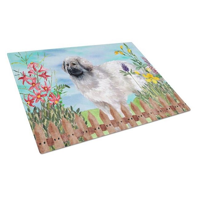 Carolines Treasures CK1235LCB Moscow Watchdog Spring Glass Cutting Board, Large