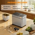 thumbnail image 4 of Nepsam 19-in-1 Stainless Steel Bread Maker Machine, Automatic LCD Display with 15H Timer & 1H Keep Warm (Silver), 4 of 9