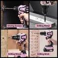 thumbnail image 5 of 20V Cordless Drill Set with Brushless Motor,  Tool Kit for Home  and Maintenance, 5 of 8