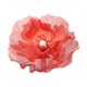 thumbnail image 1 of Cabeza de flor artificial de seda Cabeza de Cabeza de flor de imitación Flor de malla de hilo para centros de mesa Manualidades DIY al Rojo, 1 of 9