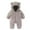Z7-Grey, variant on Girls Down Coat Winter Warm Hooded Jacket Outerwear For Baby Toddler 0-24 Months,9-12 Months,Z7-Grey