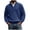 Navy, variant on Men's Chunky Sweaters Half Zip Stand Collar Oversized Sweater Thick Warm Fall Winter Casual Pullover Sweaters 5XL