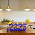 thumbnail image 4 of OULII Blue Graduation Table Decorations Wooden Sign For Dining Table Decoration 1 Set, 4 of 8