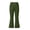 Green, variant on Xaqiouau Girls Cargo Flare Pants High Waist Multiple Pockets Casual Trousers Stretch Twill Slim Fit Bell Bottom Style Kids Fashion Daily Bottoms Green 14-15 Years