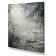 thumbnail image 2 of Designart "Lunar Surface in Minimalism Grey IV" Abstract Canvas Wall Art - Modern Grey Tachisme Entryway Wall Art Print, 2 of 6