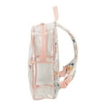 thumbnail image 2 of Eastsport Unisex Childrens Clear Backpack with Pencil Case 2-Piece Set Pink Flower Print, 2 of 7