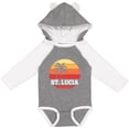 thumbnail image 3 of Inktastic St Lucia Vacation Travel Cruise Boys or Girls Long Sleeve Baby Bodysuit, 3 of 5