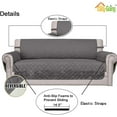 thumbnail image 3 of Easy-Going Reversible Sofa Slipcover Water Resistant Couch Cover, Oversized Sofa, Gray/Ivory, 3 of 8