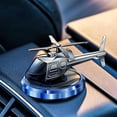 thumbnail image 3 of Fufafayo 3Pcs Solar Powered Car Perfume, Metal Helicopter Car Air Freshener, Rotating Solar Car Perfume Diffuser, Automotive Interior Decoration for Dashboard Gift, 3 of 9