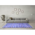 thumbnail image 3 of Ahgly Company Indoor Rectangle Abstract Blue Modern Area Rugs, 4' x 6', 3 of 4