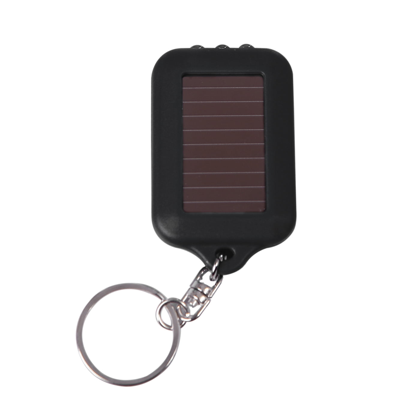 HDE 5x Emergency 3 LED Torch Flashlight Key Fob Solar Energy Power Keychain Lamp Light Black