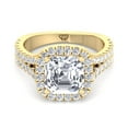 thumbnail image 2 of Capri - Radiant Cut Halo Diamond Engagement Ring, 2 of 3