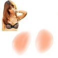 thumbnail image 4 of harmtty 1 Pair Sexy Women Silicone Inserts Push Up Pads Breast Enhancer Gel Bra,Beige 2, 4 of 7